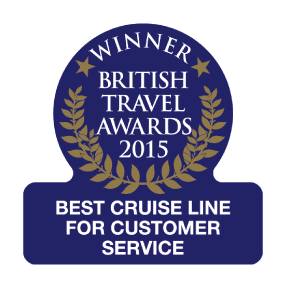 British Travel Awards 2015 Winner Best Cruise Line for Customer Service